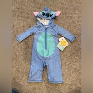 Disney stitch swimsuit. Age 3-6 months.